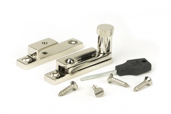 Polished Nickel Brompton Quadrant Fastener - Narrow