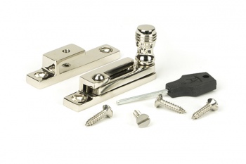 Polished Nickel Prestbury Quadrant Fastener - Narrow