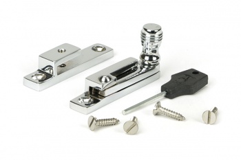 Polished Chrome Prestbury Quadrant Fastener - Narrow