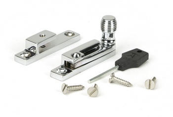 Polished Chrome Beehive Quadrant Fastener - Narrow