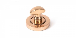 Polished Bronze Round Thumbturn Set (Plain)