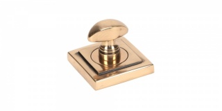 Polished Bronze Round Thumbturn Set (Square)