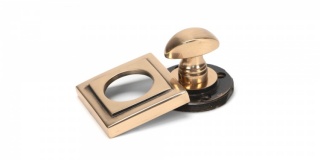 Polished Bronze Round Thumbturn Set (Square)