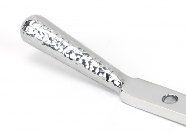 Polished Chrome 8'' Hammered Newbury Stay