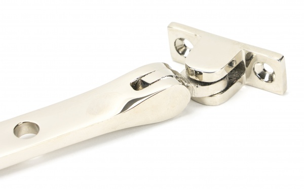 Polished Nickel 8'' Hammered Newbury Stay