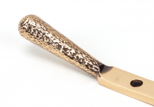 Polished Bronze 8'' Hammered Newbury Stay