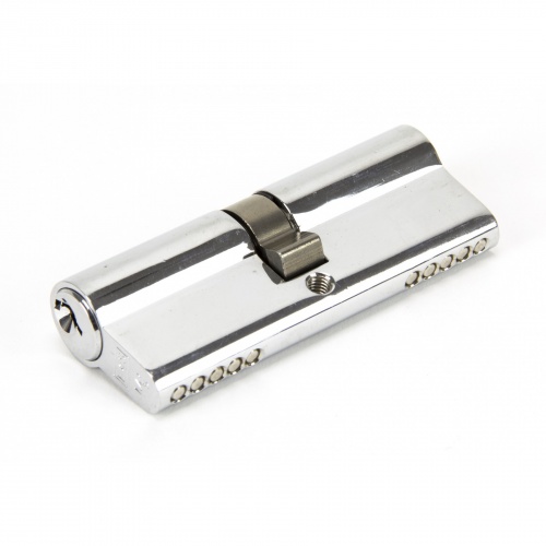 Polished Chrome 40/40 5pin Euro Cylinder KA