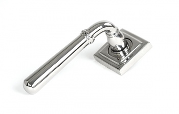 Polished Marine SS (316) Newbury Lever on Rose Set (Square)