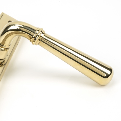 Polished Brass Newbury Slimline Lever Espag. Lock Set