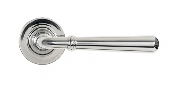 Polished Marine SS (316) Newbury Lever on Rose Set (Plain) - Unsprung