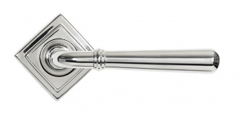 Polished Marine SS (316) Newbury Lever on Rose Set (Square) - Unsprung