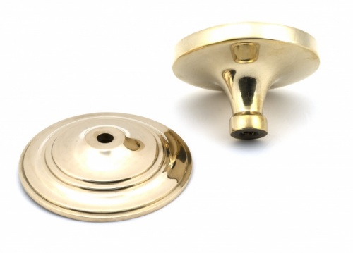 Polished Brass Art Deco Centre Door Knob