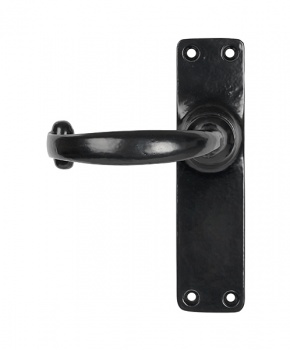 Black Lever Latch Set