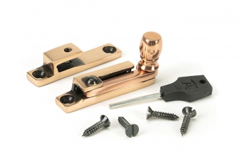 Polished Bronze Mushroom Quadrant Fastener - Narrow