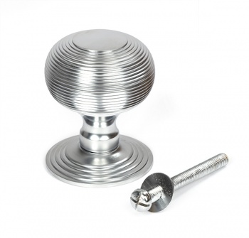 Satin Chrome Beehive Centre Door Knob