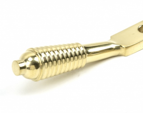 Polished Brass 8'' Reeded Stay