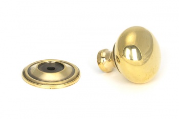 Aged Brass Mushroom Cabinet Knob 32mm