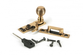 Polished Bronze Beehive Sash Hook Fastener