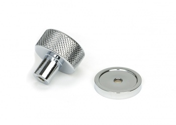 Polished Chrome Brompton Cabinet Knob - 25mm (Plain)