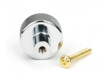 Polished Chrome Brompton Cabinet Knob - 25mm (No rose)