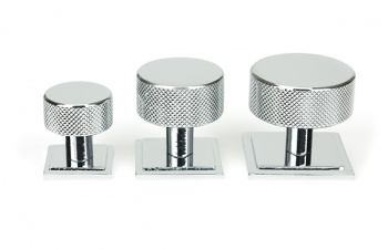 Polished Chrome Brompton Cabinet Knob - 25mm (Square)