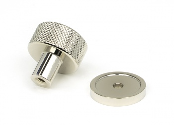 Polished Nickel Brompton Cabinet Knob - 25mm (Plain)