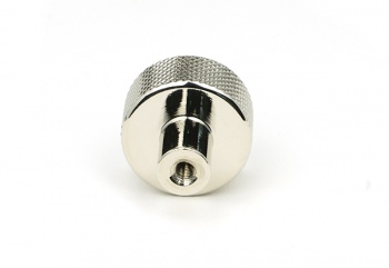 Polished Nickel Brompton Cabinet Knob - 25mm (No rose)