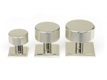 Polished Nickel Brompton Cabinet Knob - 25mm (Square)