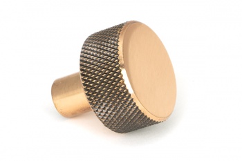 Polished Bronze Brompton Cabinet Knob - 25mm (No rose)