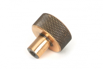 Polished Bronze Brompton Cabinet Knob - 25mm (No rose)