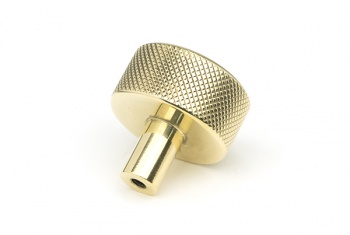 Polished Brass Brompton Cabinet Knob - 32mm (No rose)