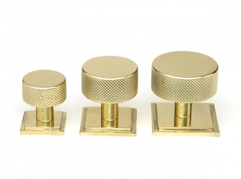 Polished Brass Brompton Cabinet Knob - 32mm (Square)