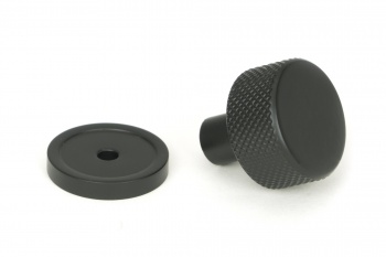 Matt Black Brompton Cabinet Knob - 25mm (Plain)