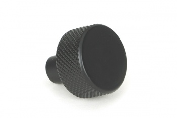 Matt Black Brompton Cabinet Knob - 25mm (No rose)