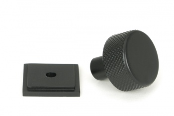 Matt Black Brompton Cabinet Knob - 25mm (Square)