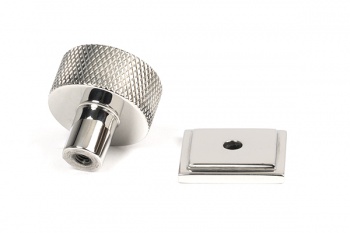 Polished SS (304) Brompton Cabinet Knob - 25mm (Square)