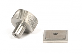 Satin SS (304) Brompton Cabinet Knob - 25mm (Square)