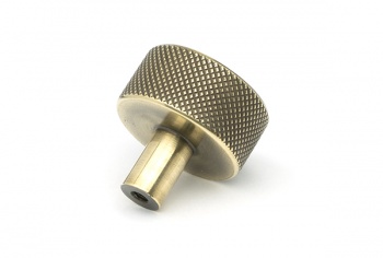 Aged Brass Brompton Cabinet Knob - 32mm (No rose)