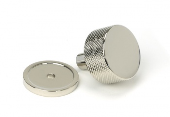 Polished Nickel Brompton Cabinet Knob - 32mm (Plain)