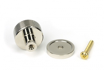 Polished Nickel Brompton Cabinet Knob - 32mm (Plain)