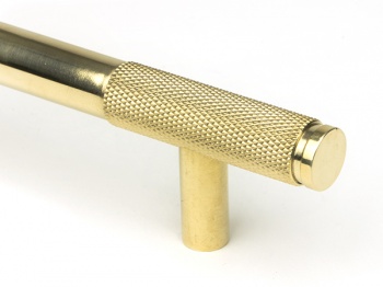 Polished Brass Half Brompton Pull Handle - Small