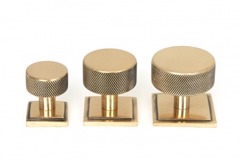 Polished Bronze Brompton Cabinet Knob - 32mm (Square)