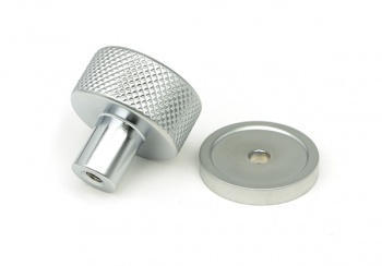 Satin Chrome Brompton Cabinet Knob - 25mm (Plain)