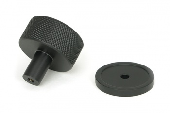 Matt Black Brompton Cabinet Knob - 32mm (Plain)