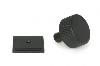 Matt Black Brompton Cabinet Knob - 32mm (Square)