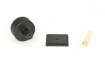 Matt Black Brompton Cabinet Knob - 32mm (Square)