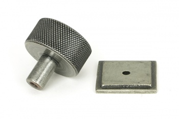 Pewter Brompton Cabinet Knob - 32mm (Square)