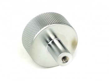 Satin Chrome Brompton Cabinet Knob - 32mm (No rose)