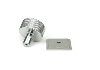 Satin Chrome Brompton Cabinet Knob - 32mm (Square)