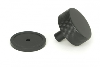 Matt Black Brompton Cabinet Knob - 38mm (Plain)